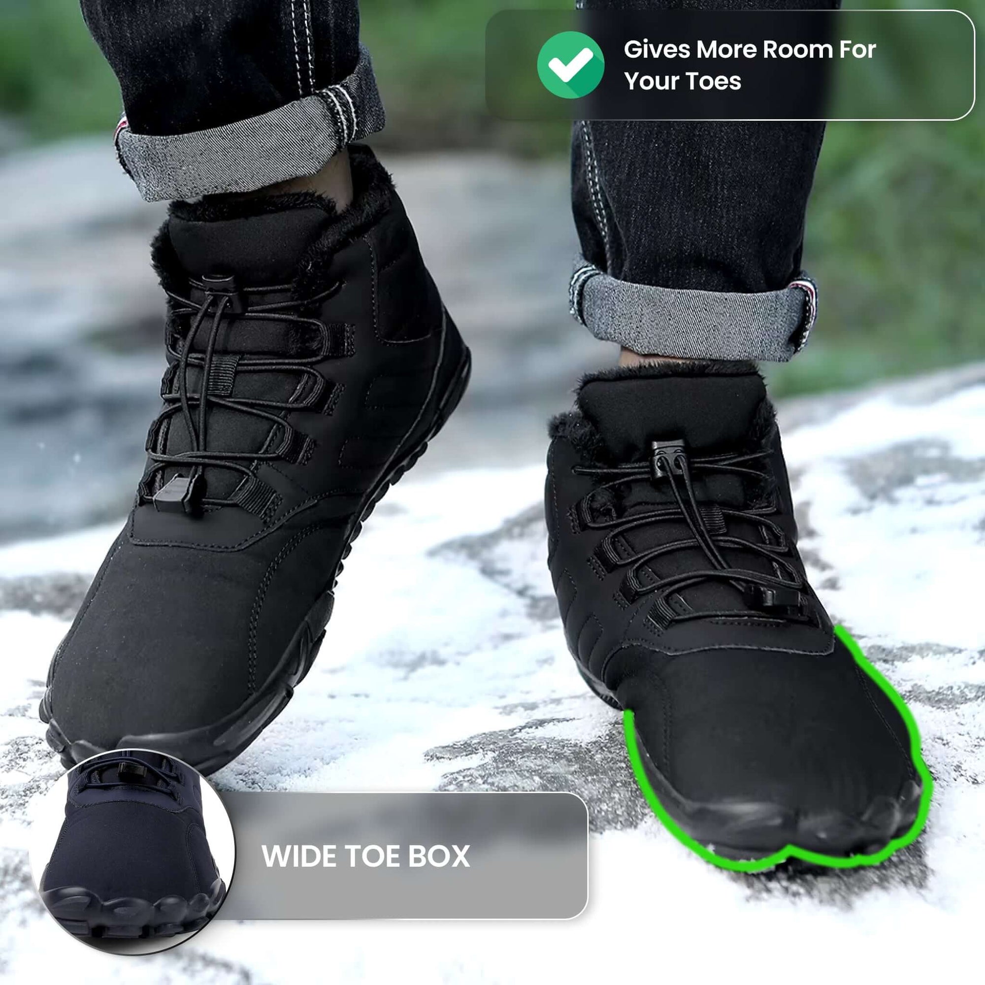 Caspar Pro - Non-slip & Waterproof Winter Barefoot Shoe (Unisex)