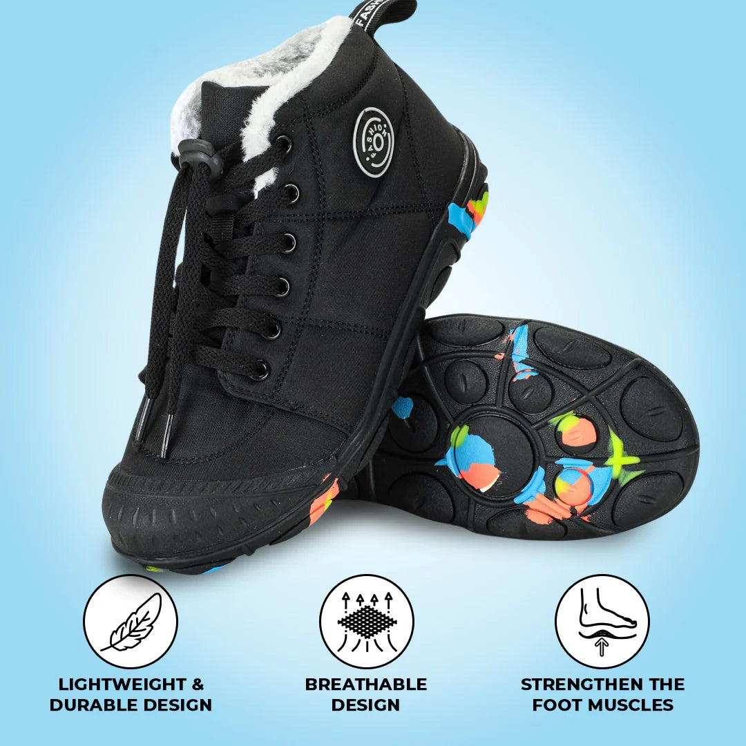 Hike Kids - Waterproof Barefoot Winter Shoes for Kids