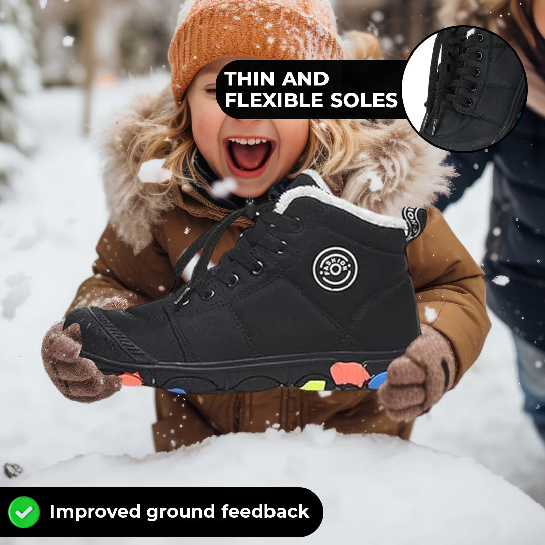 Hike Kids - Waterproof Barefoot Winter Shoes for Kids