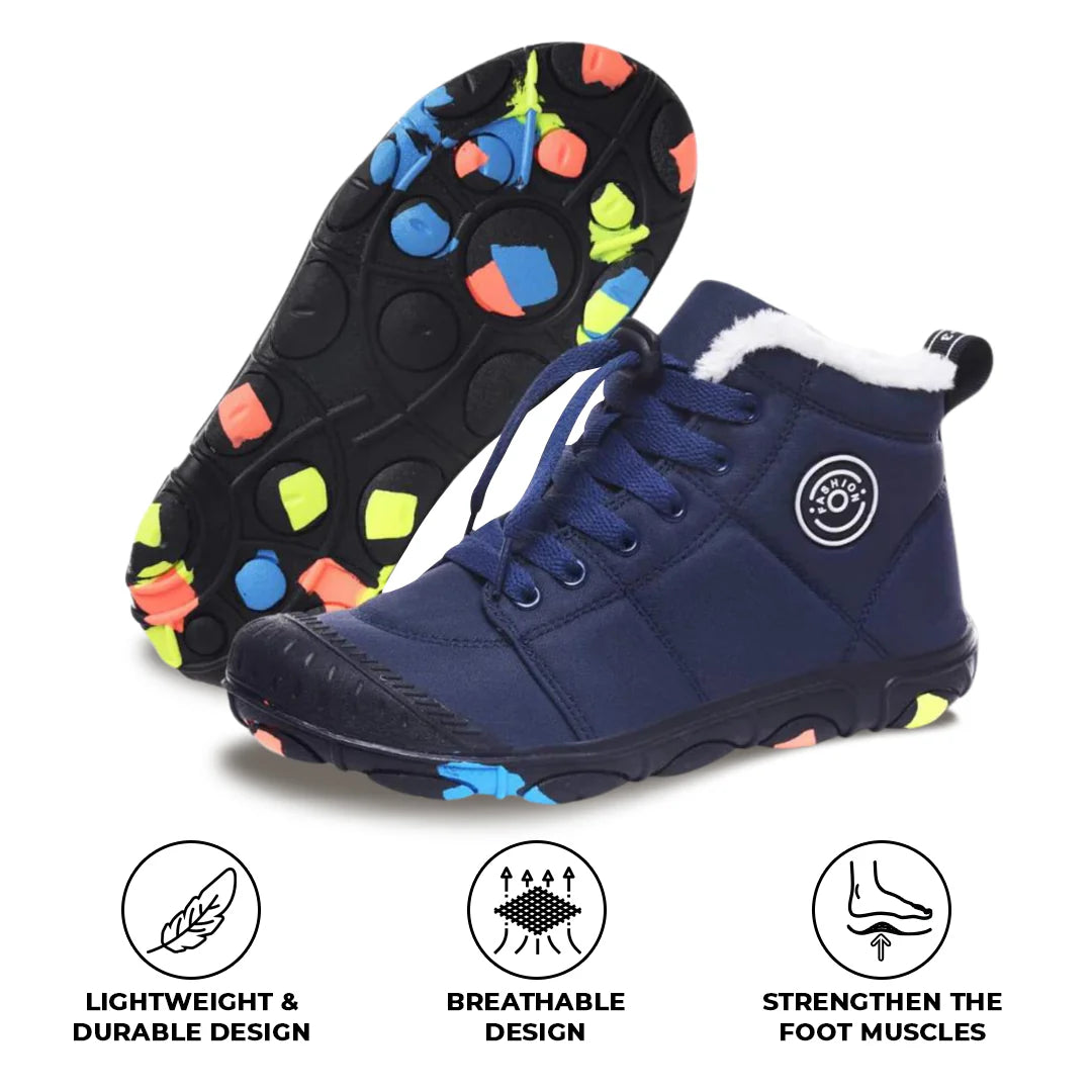 Hike Kids - Waterproof Barefoot Winter Shoes for Kids