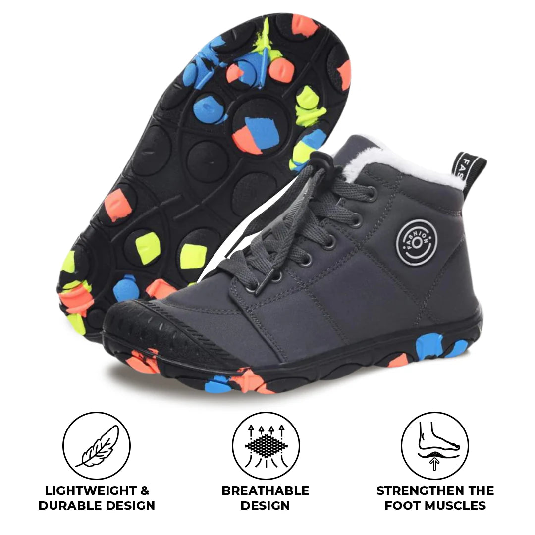 Hike Kids - Waterproof Barefoot Winter Shoes for Kids
