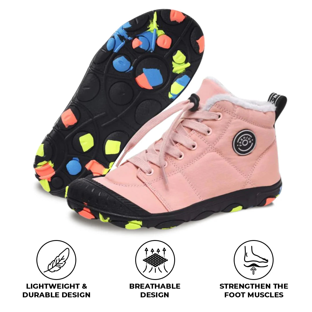 Hike Kids - Waterproof Barefoot Winter Shoes for Kids